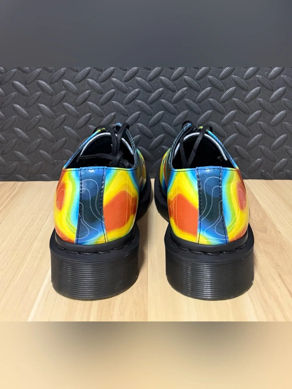 DR. MARTENS 1461 Genix Nappa Shoes Weather Heat Map Mens Size 7 Womens Size 8